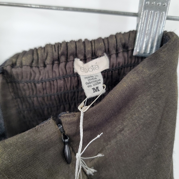 Ecote Urban Outfitters UO Black Boho Dress Womens Medium Iridescent Bohemian - Picture 7 of 16